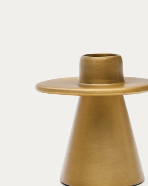 Aiko Маленький подсвечник из алюминия золотистого цвета от интернет-магазина IDODOM.RU