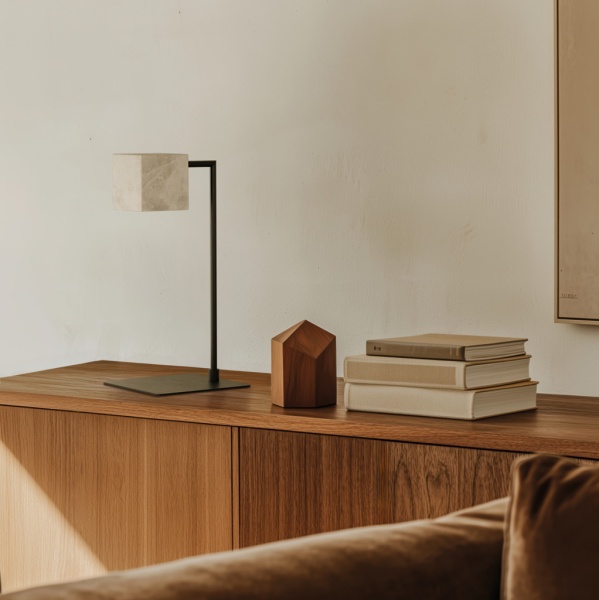 Настольная лампа Cubic черный металл от интернет-магазина IDODOM.RU