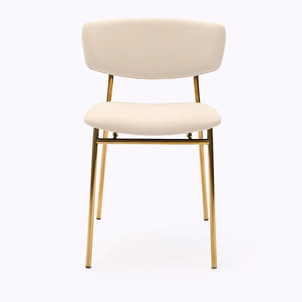 Стул Deimos, микровелюр бежевый лайт, опоры золото от интернет-магазина IDODOM.RU