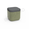 Пуф Grace темно-зеленого цвета, аксессуар темно-серого цвета