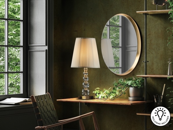 Настольная лампа Mercury шампань большая от интернет-магазина IDODOM.RU