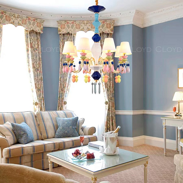 Люстра Cloyd LOTTIE-A C8 / Ø63 см- цветная керамика (арт.11044) от интернет-магазина IDODOM.RU