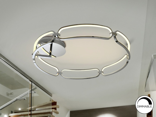 Потолочный светильник Colette Ø80 хром от интернет-магазина IDODOM.RU