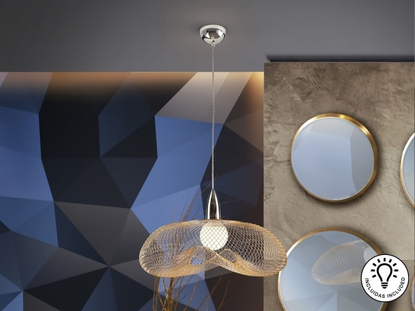 Подвесной светильник Forma 1L хром/золотой от интернет-магазина IDODOM.RU