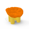 Кресло SLON Kids Yellow, Orange