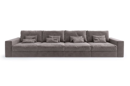 Диван Элизиум прямой четырехместный - Эконом микровелюр