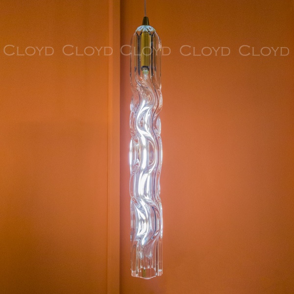 Подвесной светильник Cloyd ICEBERG-B P1 / Ø5 см - латунь - прозрачн. стекло (арт.11641) от интернет-магазина IDODOM.RU