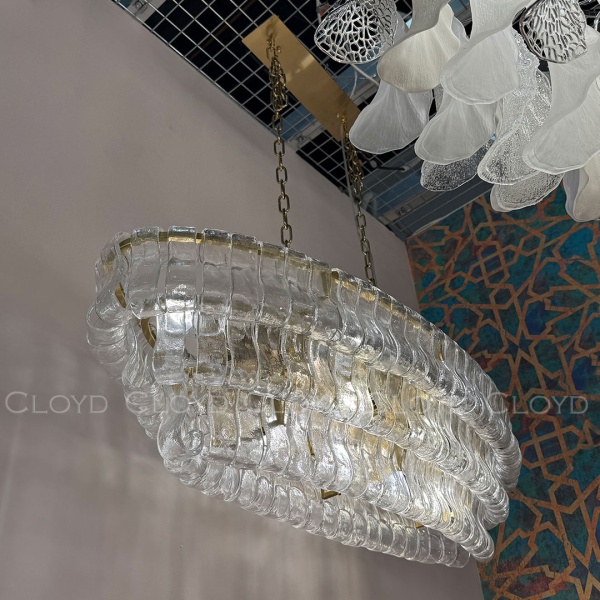 Люстра Cloyd NAMASTE C10 / шир. 100 см - латунь - прозрачн.стекло (арт.11690) от интернет-магазина IDODOM.RU