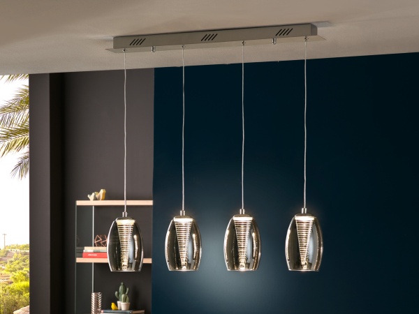 Подвесной светильник Nebula 4L LED хром от интернет-магазина IDODOM.RU