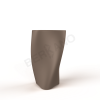 Кашпо Twist 108 кофейного цвета