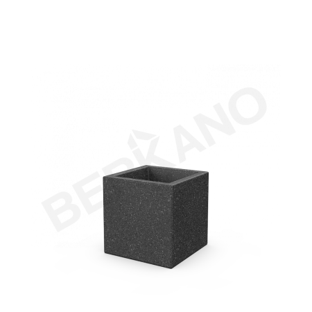 Кашпо Quarter 30 DB Black Granite