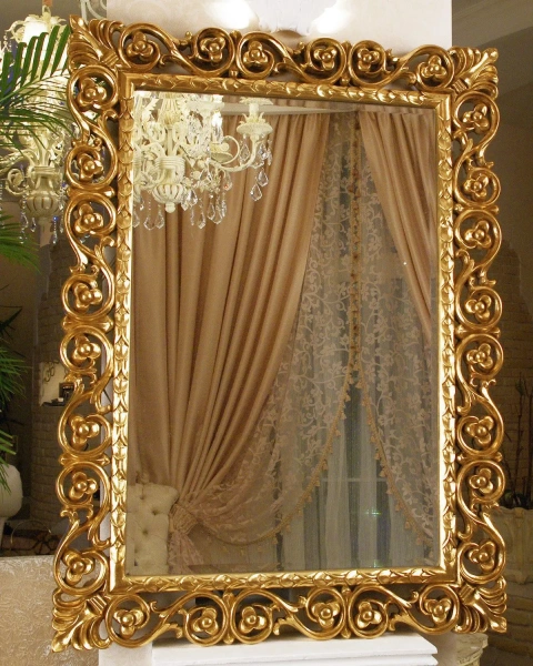 Зеркало в раме "Бергамо" 20C.Gold/8 от интернет-магазина IDODOM.RU