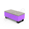 Скамейка Brick 120 Deep Violet, Light grey