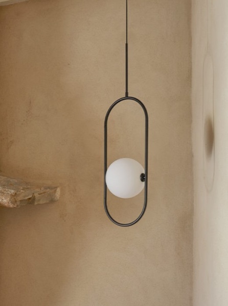 Подвесной светильник Abbacus черный 1L от интернет-магазина IDODOM.RU