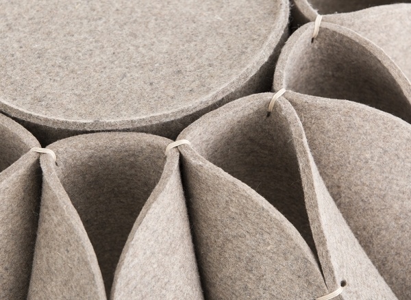 Пуф высокий Ruff Pouf Grey Ø70 от интернет-магазина IDODOM.RU