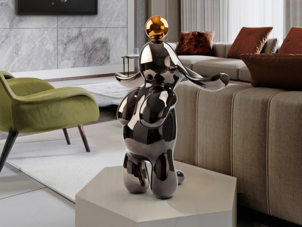 Conejo Декоративная фигура medium серый/оранжевый от интернет-магазина IDODOM.RU