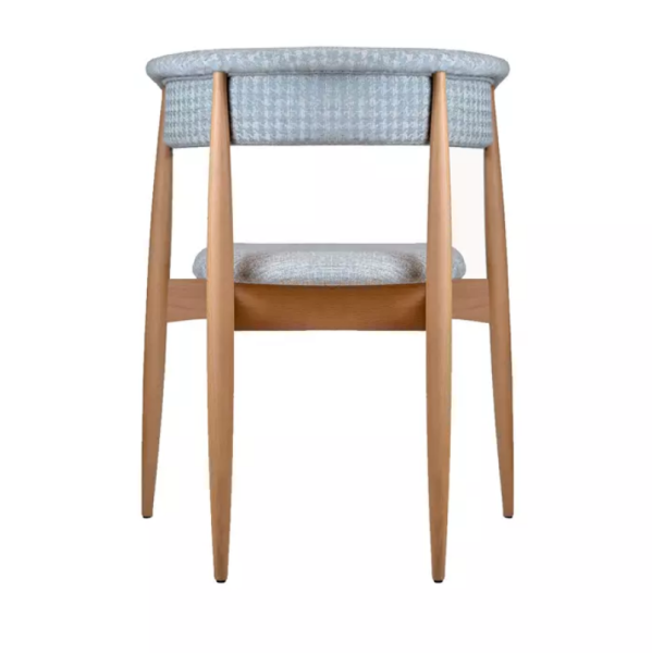 Полукресло Ludvig, бук натуральный, ткань, голубой от интернет-магазина IDODOM.RU