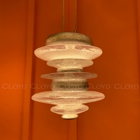 Подвесной светильник Cloyd GEFEST P2 / выс. 18 см - серебро сусальн. (арт.10388) от интернет-магазина IDODOM.RU