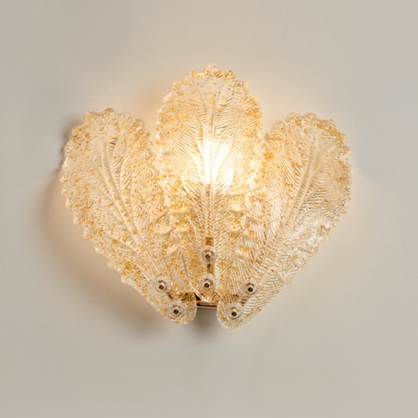 Бра Cloyd HERBARY-A W1 / выс. 29 см - блестки в стекле (арт.20181) от интернет-магазина IDODOM.RU