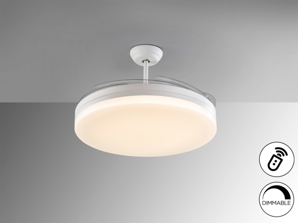 Vento Вентилятор потолочный со светодиодом белый D80/150 DIM от интернет-магазина IDODOM.RU