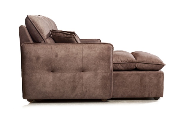 Rio диван-кровать с шезлонгом, замша camel от интернет-магазина IDODOM.RU