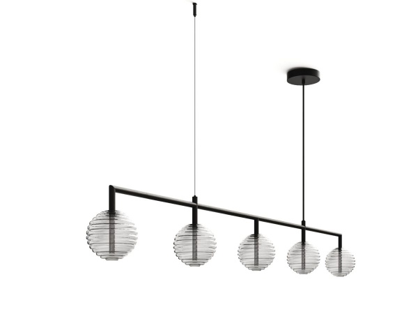 Подвесной светильник Doul 5L черный от интернет-магазина IDODOM.RU