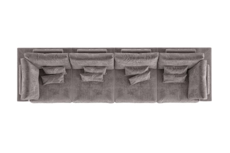 Диван Элизиум прямой четырехместный - Эконом микровелюр