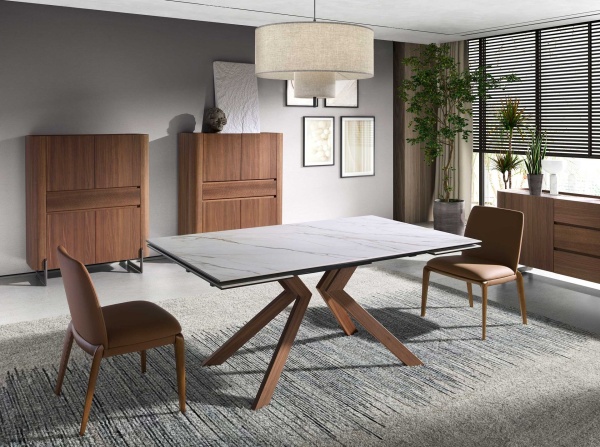 Стул 4135/CH23016 из экокожи коричневого цвета от интернет-магазина IDODOM.RU