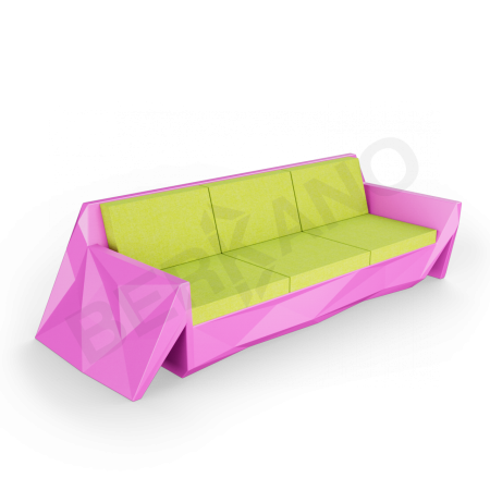 Диван Quaro с подушками Royal Purple, Green