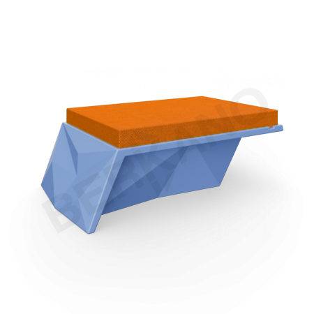 Угловой модуль Quaro с подушками Wave Blue, Orange