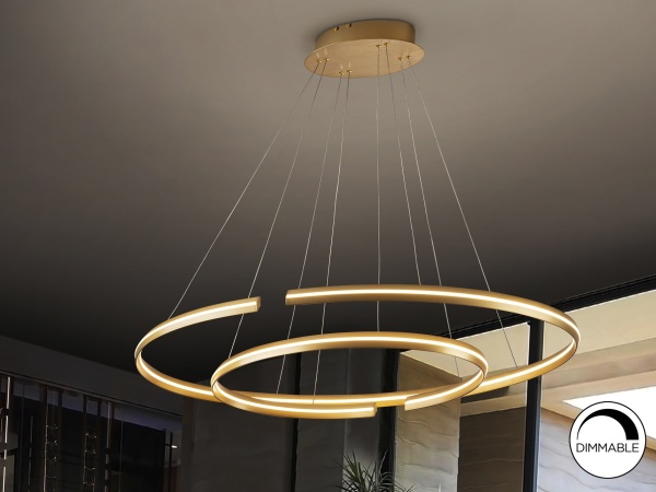 Подвесной светильник Elipse золотой большой DIM BLUETOOTH от интернет-магазина IDODOM.RU