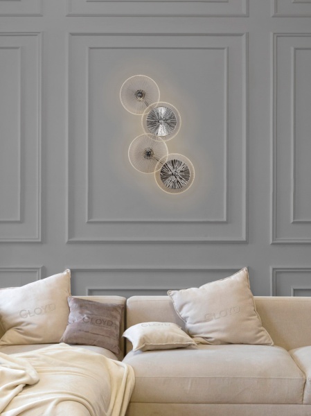 Бра Cloyd HELION W4 / выс. 62 см - хром - зеркальн.стекло (арт.20122) от интернет-магазина IDODOM.RU