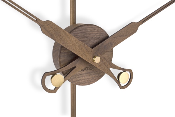 Часы настенные Bilbao Premium Walnut - black от интернет-магазина IDODOM.RU