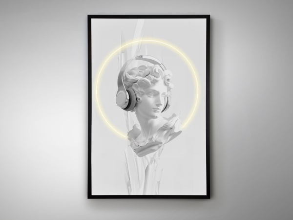 Картина Busto белый LED 80X120 от интернет-магазина IDODOM.RU