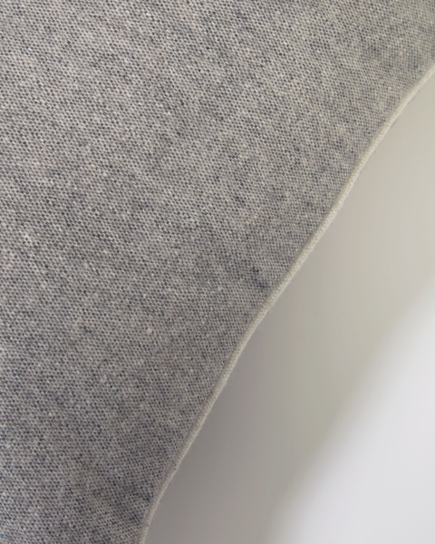 Чехол для подушки Alcara серый с белой каймой 45 x 45 см от интернет-магазина IDODOM.RU