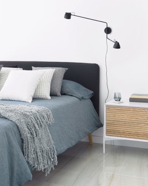 Кровать Lydia 160х200 антрацит от интернет-магазина IDODOM.RU