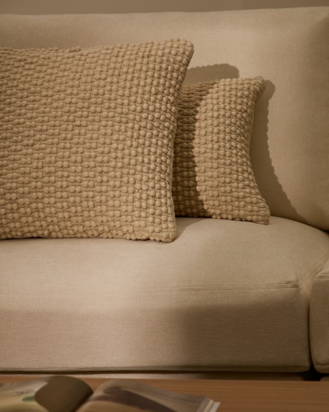 Чехол для подушки Mascarell белый из хлопка 50 x 50 см от интернет-магазина IDODOM.RU