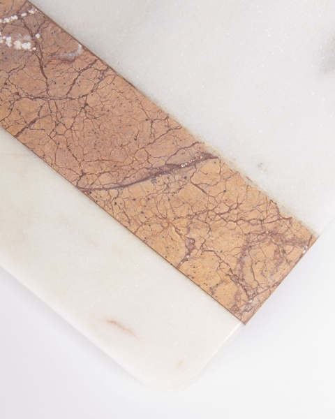 Подставки под кружки Saskia 4 шт бело-серый мрамор от интернет-магазина IDODOM.RU