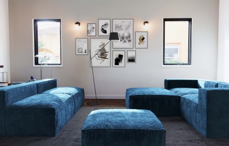 Пуф Фри ФП001 - Оксфорд искусственная замша