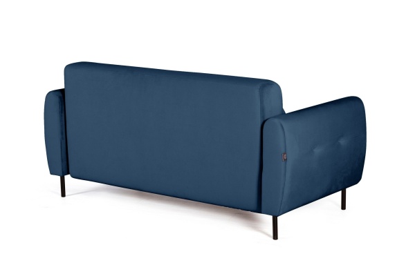 Siena диван-кровать прямой с подлокотниками, бархат синий 29 от интернет-магазина IDODOM.RU