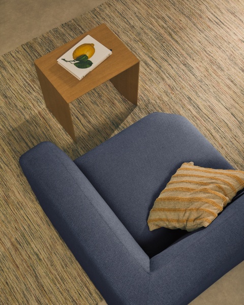 Угловой модульный диван Neom синего цвета 75 см от интернет-магазина IDODOM.RU