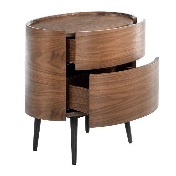 Овальная прикроватная тумбочка AC2001NS /7074 от интернет-магазина IDODOM.RU