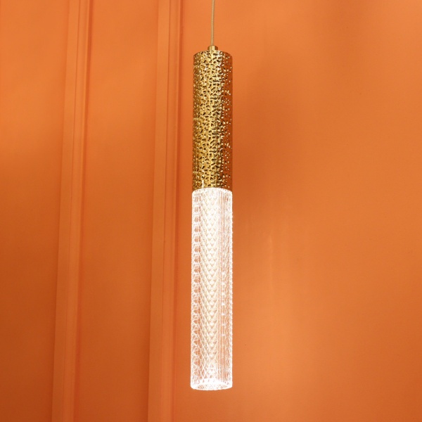 Подвесной светильник Cloyd FAGOTT P1 / выс. 38 см - золото (арт.10669) от интернет-магазина IDODOM.RU