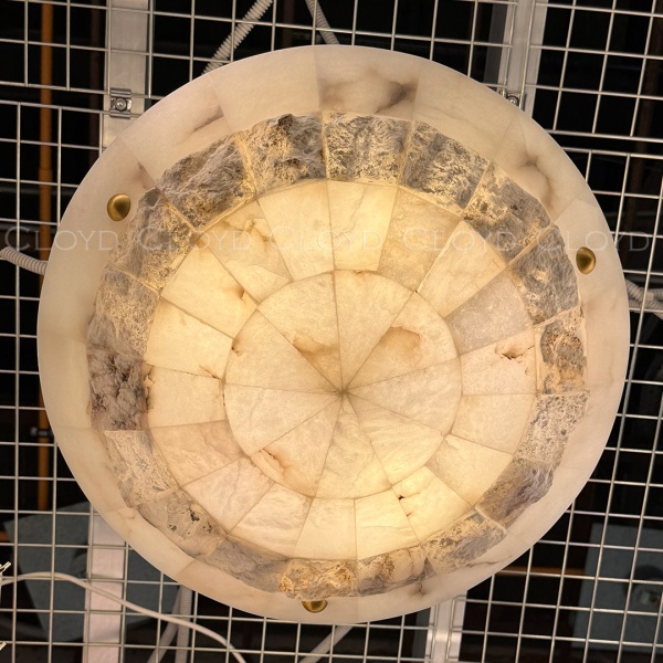 Люстра Cloyd TELEMACH C6 / Ø60 см - алебастр - латунь (арт.12347) от интернет-магазина IDODOM.RU