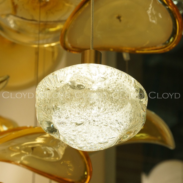 Подвесной светильник Cloyd VOCAL P1 / латунь - прозрачн. стекло (арт.11345) от интернет-магазина IDODOM.RU