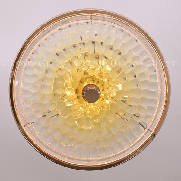 Подвесной светильник Cloyd FANTOM P1 / Ø32 см- желтый - золото (арт.11248) от интернет-магазина IDODOM.RU