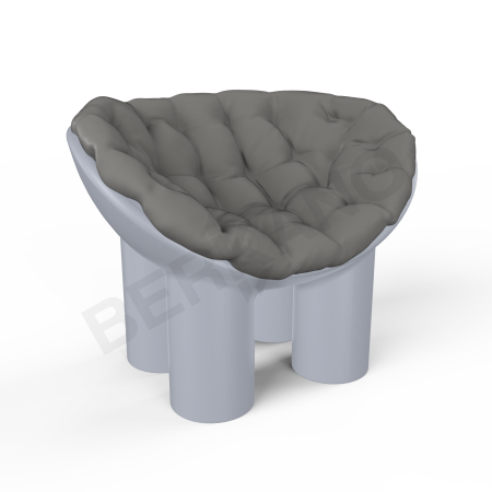 Кресло SLON Concrete Gray, Graphite