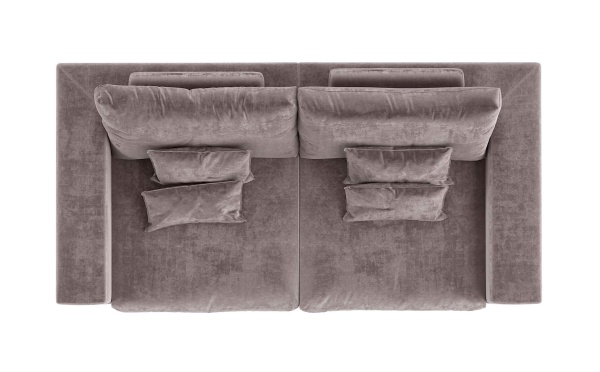 Диван Элизиум прямой двухместный - Эконом микровелюр