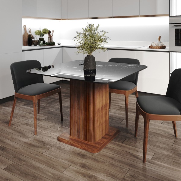 Стол Denver 110, квадрат глянец от интернет-магазина IDODOM.RU