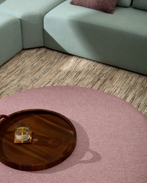 Пуф Kaeli фиолетовый со съемным чехлом Ø120 см от интернет-магазина IDODOM.RU